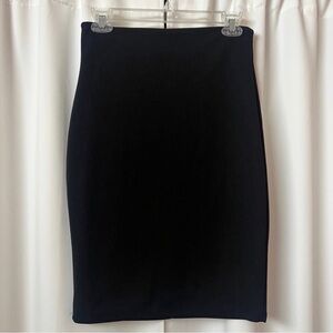 SHEIN Solid Black Bodycon Tight Midi Pencil Skirt Size Medium